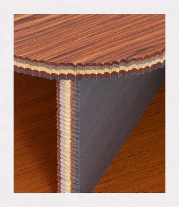 ALPI reclaimed wood in the new “George” collection of tables designed by Marco Campardo for SEEDS London Gallery